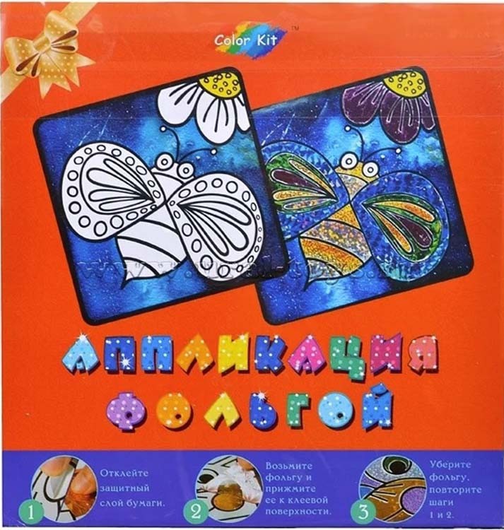 Аппликация цветной фольгой «Пчелка» — картинка 3