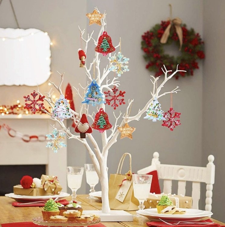 Силиконовый молд - Набор елочных игрушек, 16х12 см — картинка 5