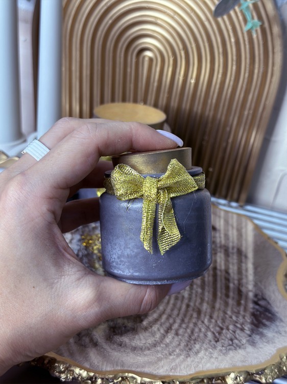 Силиконовый молд - Контейнер/банка для свечей, h 7 см, 1 шт. — картинка 2