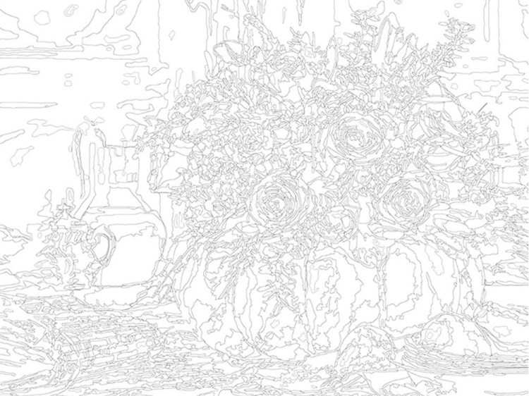 Картина по номерам «Натюрморт с тыквой» — картинка 3