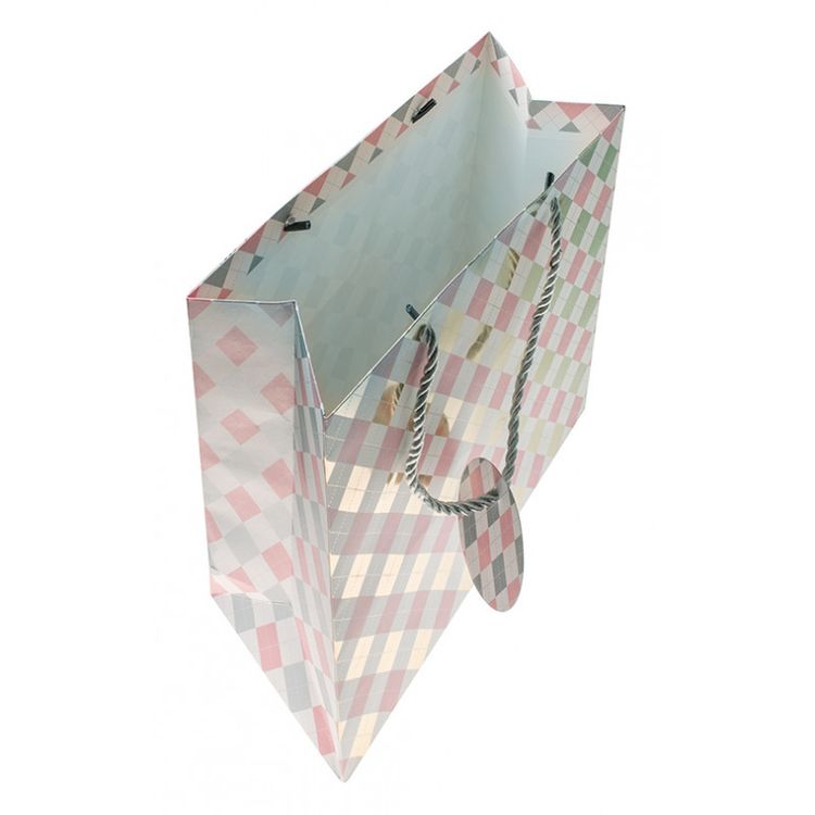 Подарочный пакет «Розовые ромбы» — картинка 2