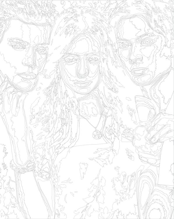 Картина по номерам «Дневники вампира: Деймон, Елена и Стефан 3» — картинка 3