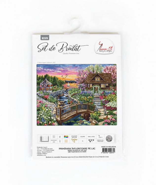 Набор для вышивания «Цветущая весна на озере» — картинка 2