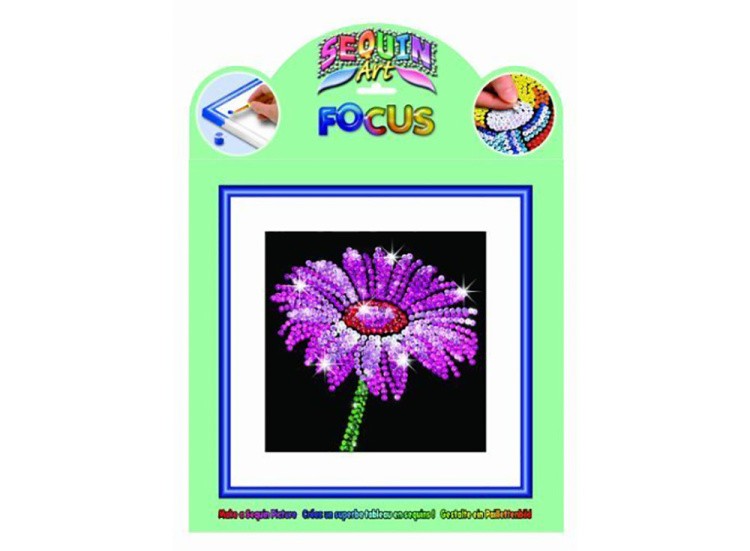 Мозаика из пайеток «Цветок» — картинка 2