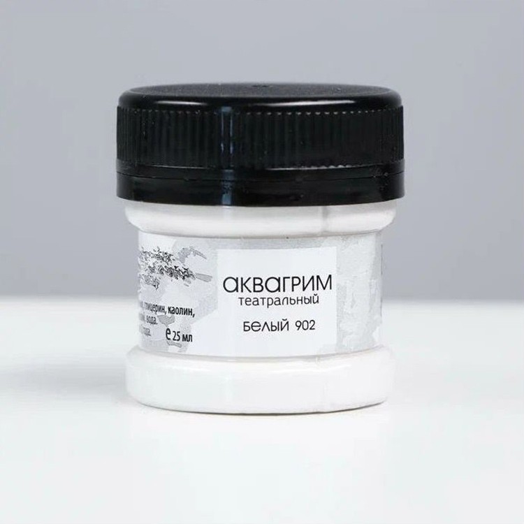 Аквагрим театральный, цвет: белый, 25 мл, Аква-колор — картинка 2