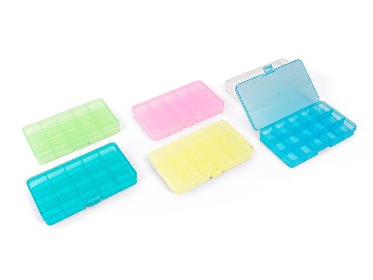 Коробка для швейных принадлежностей Gamma, цвет: салатовый прозрачный — картинка 2