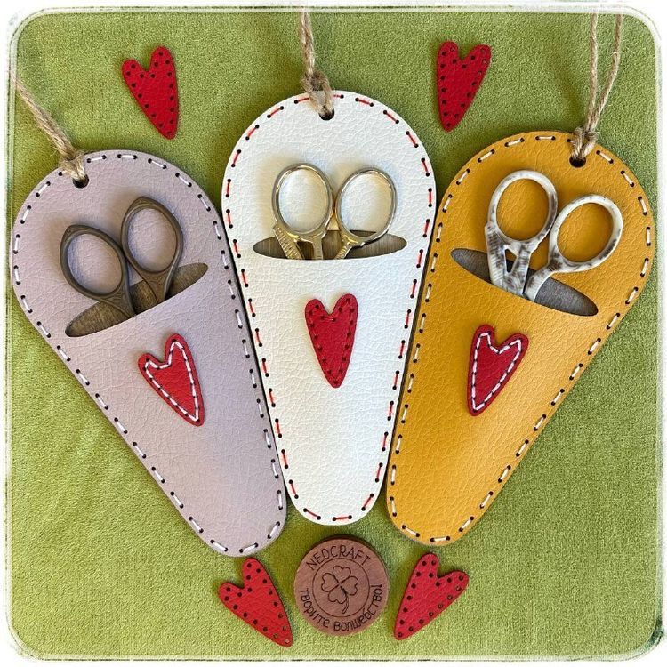 Набор для вышивания «Чехол для ножниц» (желтый) — картинка 7