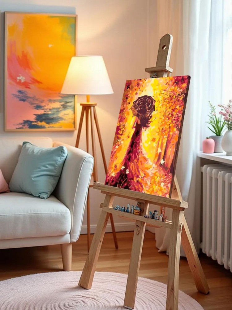 Картина по номерам «Леди-осень» — картинка 9