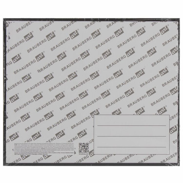 Холст черный на картоне (МДФ), 30х40 см, грунт, хлопок, мелкое зерно, BRAUBERG ART CLASSIC — картинка 5