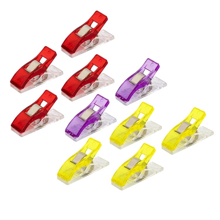 Клипсы для фиксации, пластик, металл, 2,6 см, 10 шт., в блистере, Gamma — картинка 2