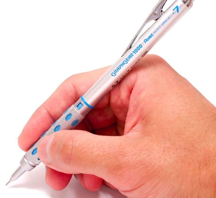 Карандаш автоматический профессиональный GRAPHGEAR 1000 0,7 мм, НВ, Pentel — картинка 3
