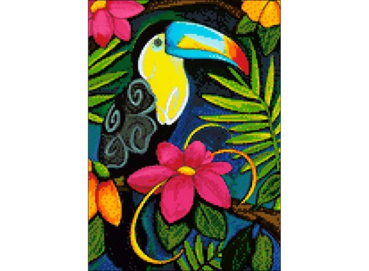 Алмазная вышивка «Сказочный тукан» — картинка 2