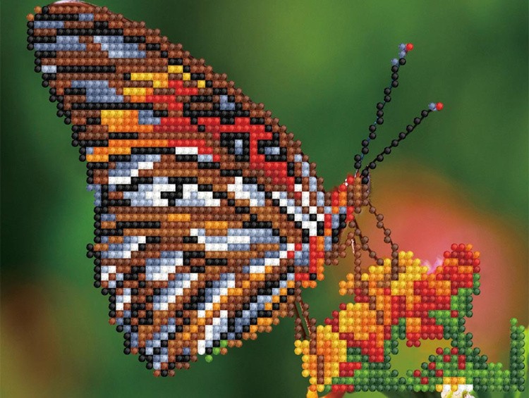 Алмазная вышивка-открытка «Яркая бабочка» — картинка 2