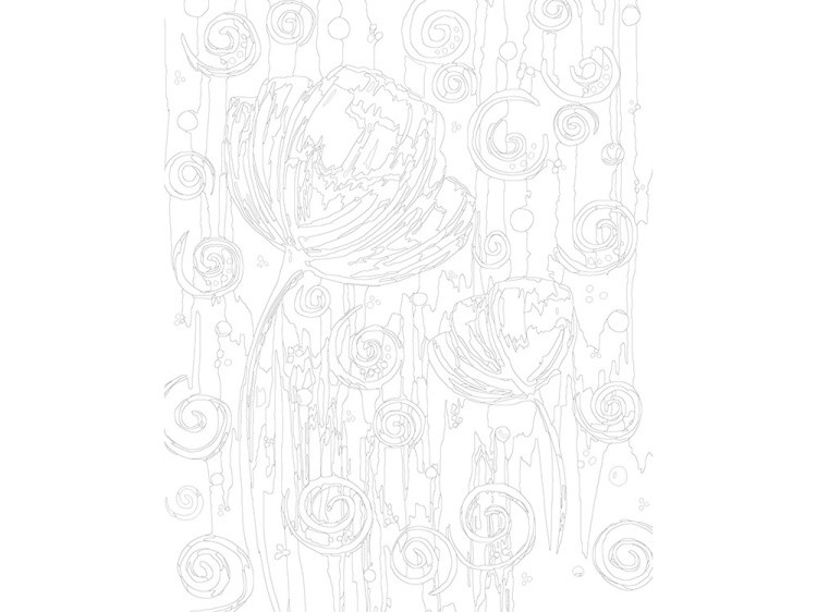 Картина по номерам «Фиолетовые цветы» — картинка 3