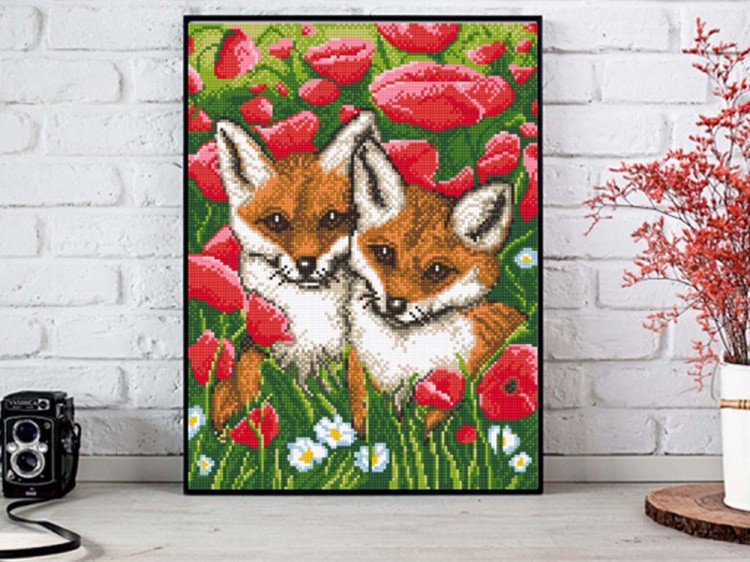 Алмазная вышивка «Рыжие малыши» — картинка 3