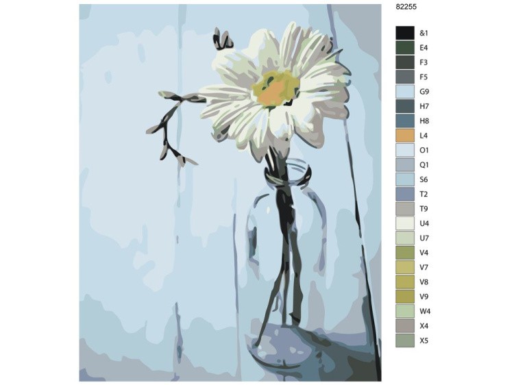 Картина по номерам «Цветок в бутылке» — картинка 2