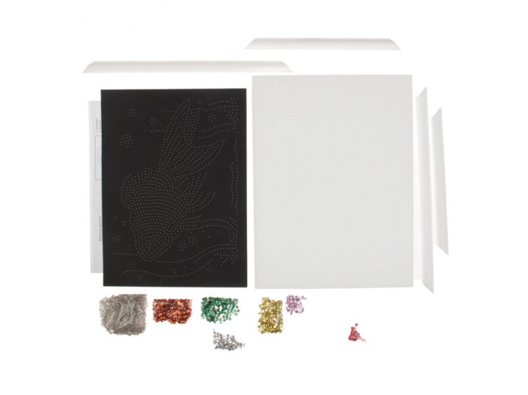 Мозаика из пайеток «Золотая рыбка» — картинка 2