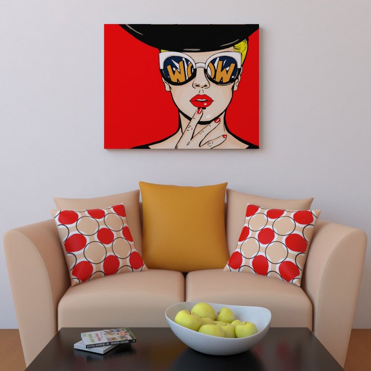 Картина по номерам «Роковая красотка. Поп-арт» — картинка 2