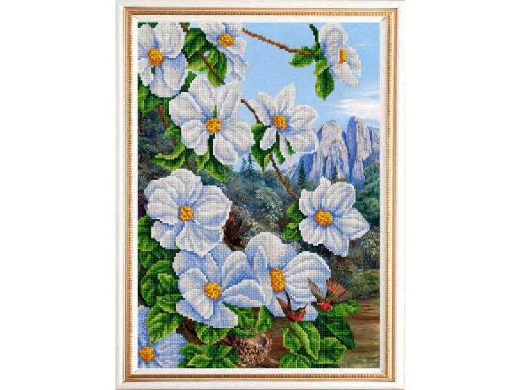 Рисунок на ткани «Экзотические цветы 2»