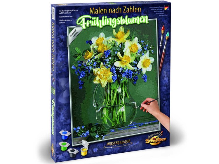 Картина по номерам «Букет весенних цветов» — картинка 3