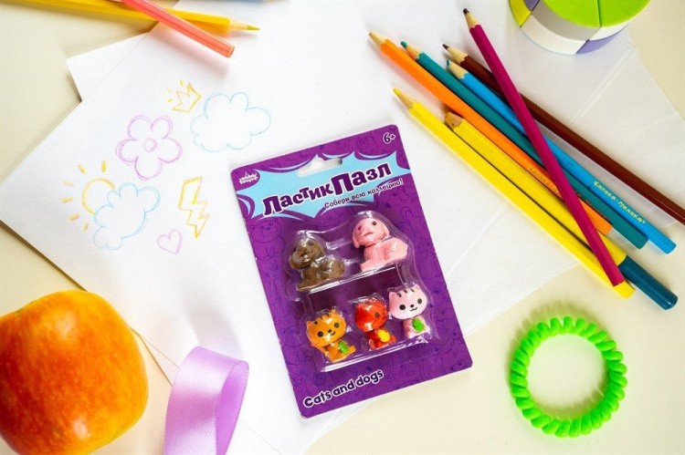 Ластик-пазл «Домашние любимцы» — картинка 4