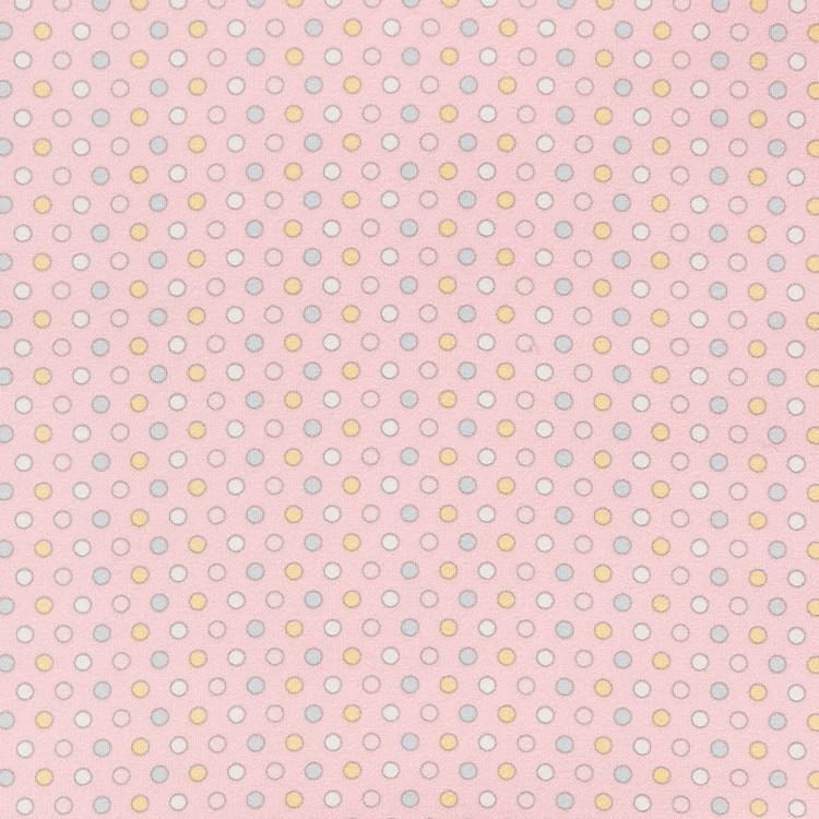 Ткань для пэчворка Молочные Сны Фланель, 175 г/м², 100% хлопок, цвет: розовый, принт, Peppy