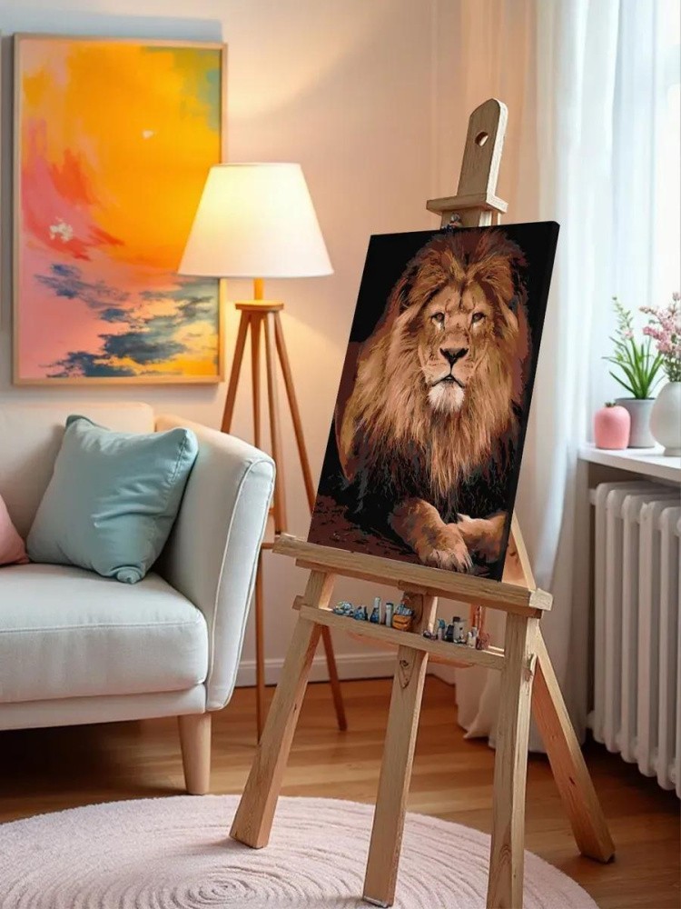 Картина по номерам «Царь зверей» — картинка 10