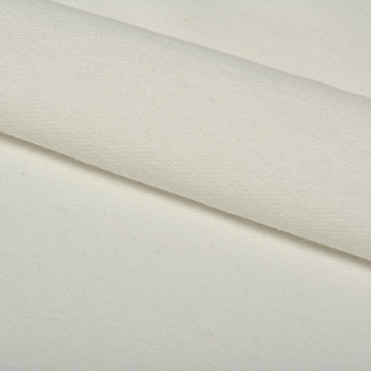 Ткань трикотаж Футер 2х нитка, опененд, 10 м x 200 см, 190 г/м², цвет: белый, TBY — картинка 3