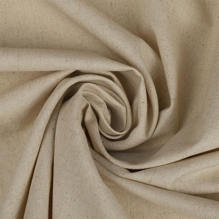 Ткань льняная, 1 м x 140 см, 200 г/м², цвет: натуральный, TBY