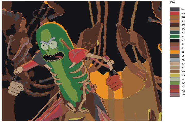 Картина по номерам «Рик и Морти» — картинка 2