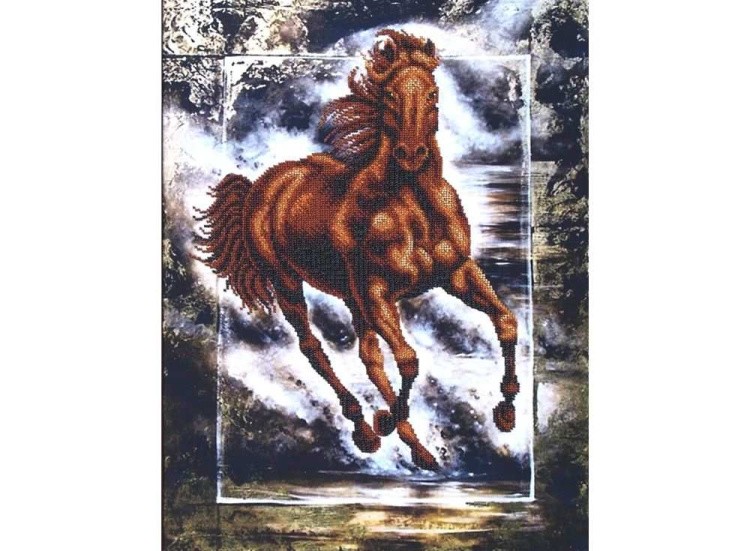 Набор вышивки бисером «Победный конь»
