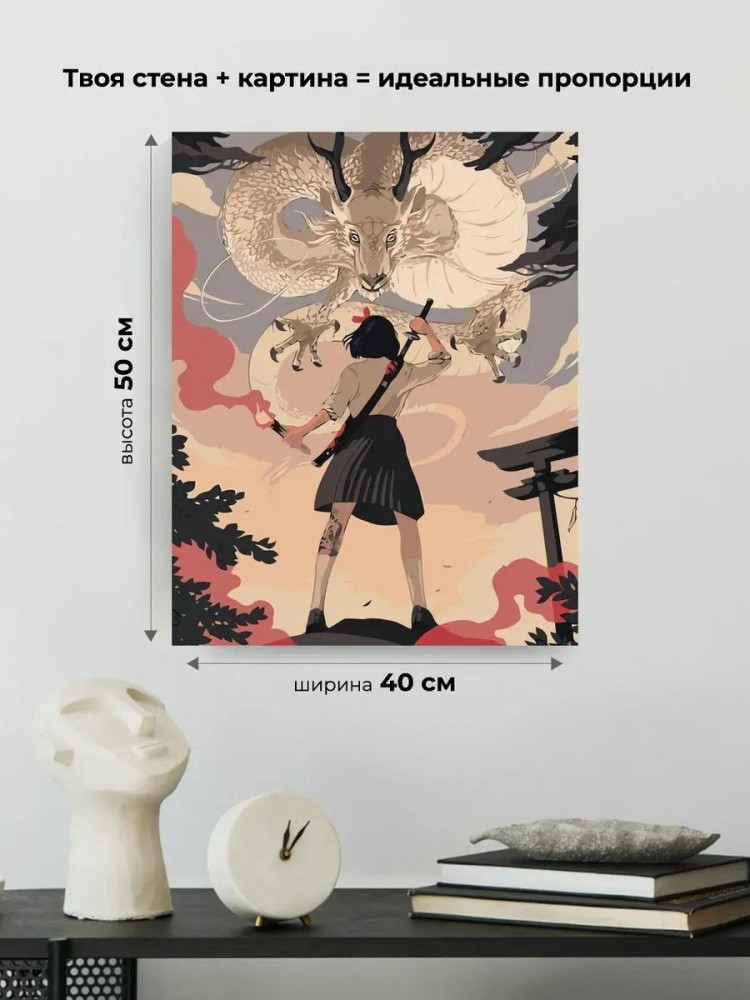 Картина по номерам «Дракон!» — картинка 3