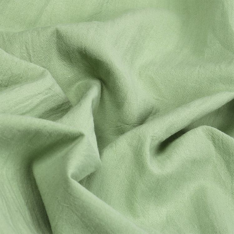 Ткань Хлопок крэш, 1 м х 150 см, 90 г/м², цвет: светло-зеленый, TBY — картинка 4