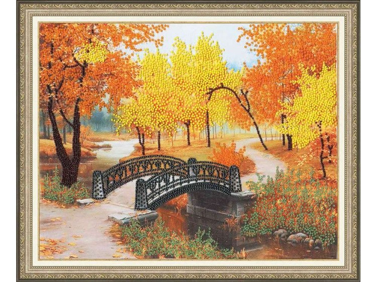 Набор вышивки бисером «Осенний парк» — картинка 2