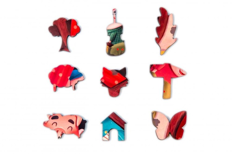 Деревянные пазлы Mr.Puzz «Три поросенка» — картинка 2