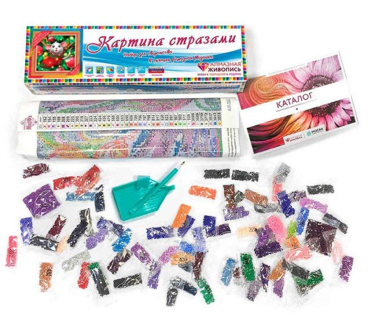 Алмазная вышивка «Крысенок в носке» — картинка 3