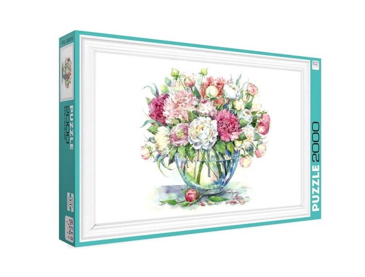 Пазлы «Букет с пионами» — картинка 2