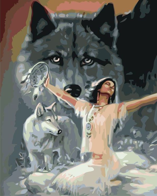Картина по номерам «Дух волка»
