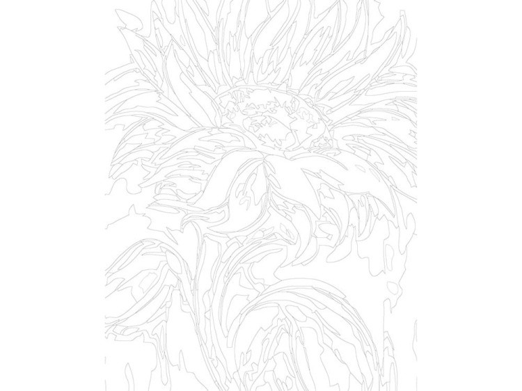 Картина по номерам «Солнечный цветок» — картинка 3