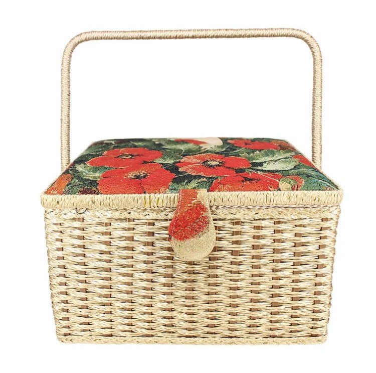 Шкатулка для швейных принадлежностей «Красные маки»   — картинка 2