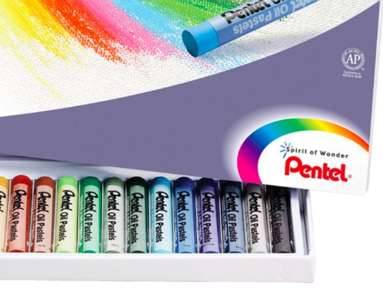Пастель масляная Pentel Arts Oil Pastels, 25 цв. — картинка 7