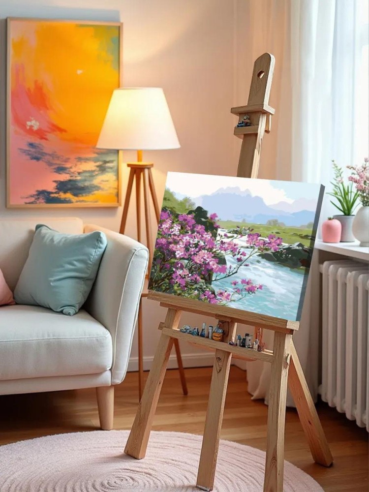 Картина по номерам «Весна в предгорье» — картинка 9