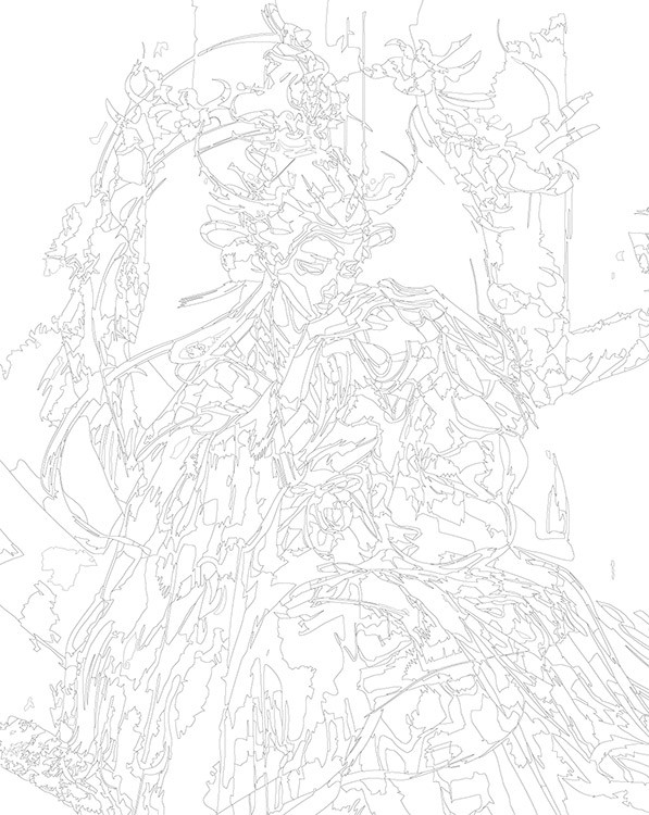 Картина по номерам «Религия, буддийская тематика: девушка» — картинка 3