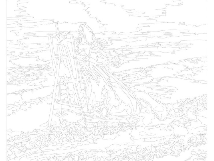 Картина по номерам «Художница» — картинка 3