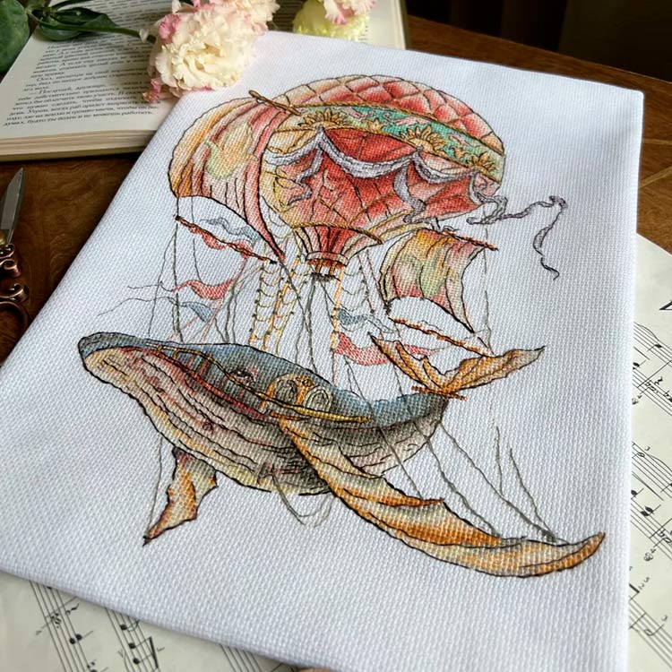 Набор для вышивания «Полет кита» — картинка 2