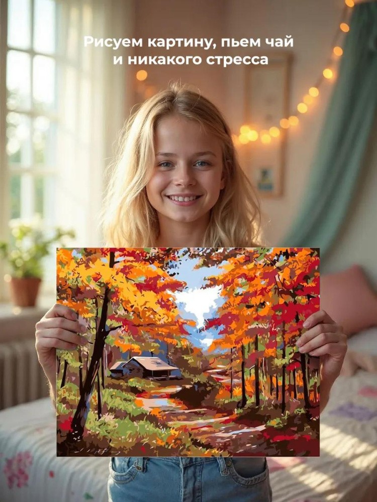 Картина по номерам «Осенние краски» — картинка 6