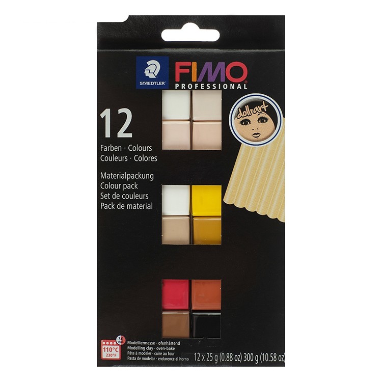 FIMO professional doll art набор из 12-ти блоков по 25 г — картинка 2