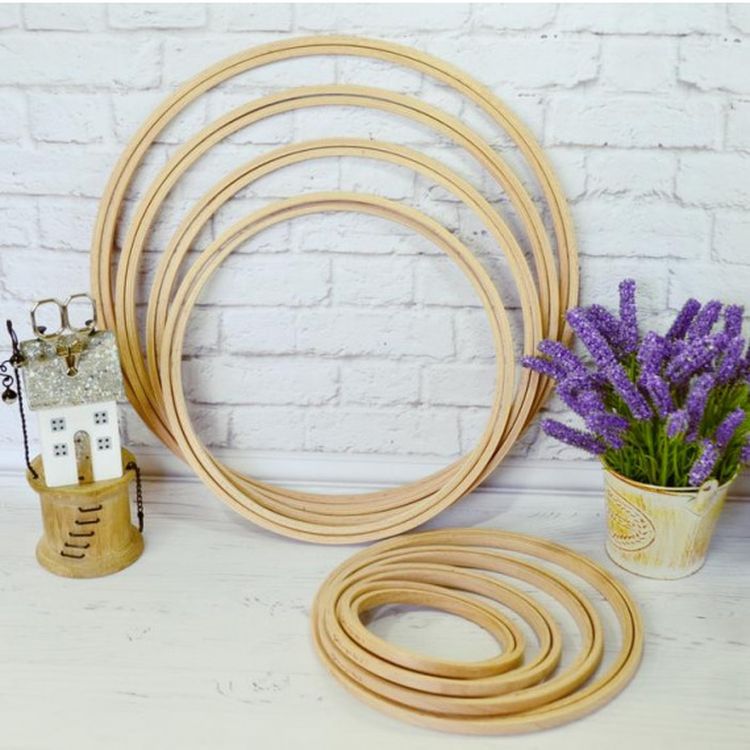 Пяльцы деревянные без винта, диаметр 31 см, h=8 — картинка 3