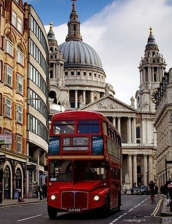 Картина по номерам «Английский автобус» — картинка 2