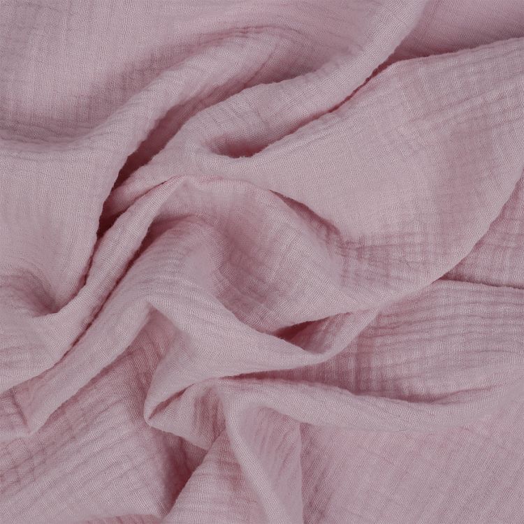 Ткань Муслин, 5 м x 130 см, 125 г/м², цвет: светло-розовый, TBY — картинка 3